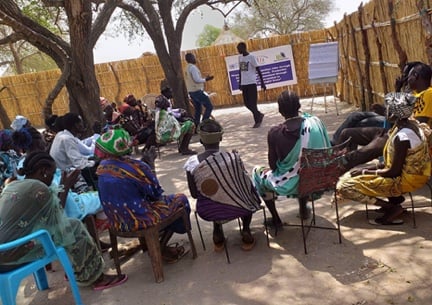 MHA field team supporting displaced communities in South Sudan
